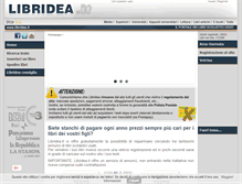 Tablet Screenshot of libridea.it